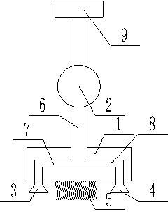 Special dust removal device for solar warning street lamp