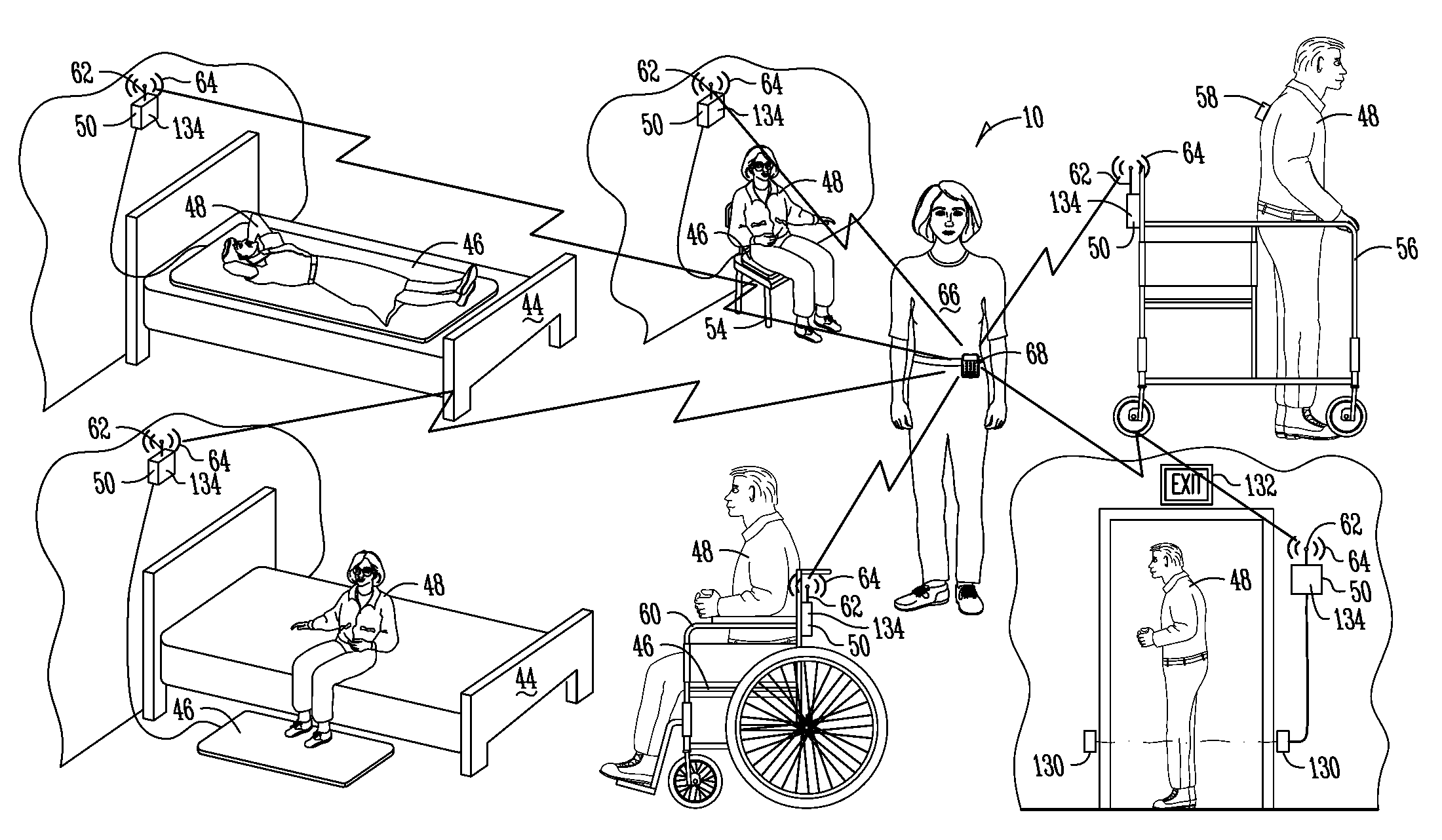 Medical device and method for preventing falls