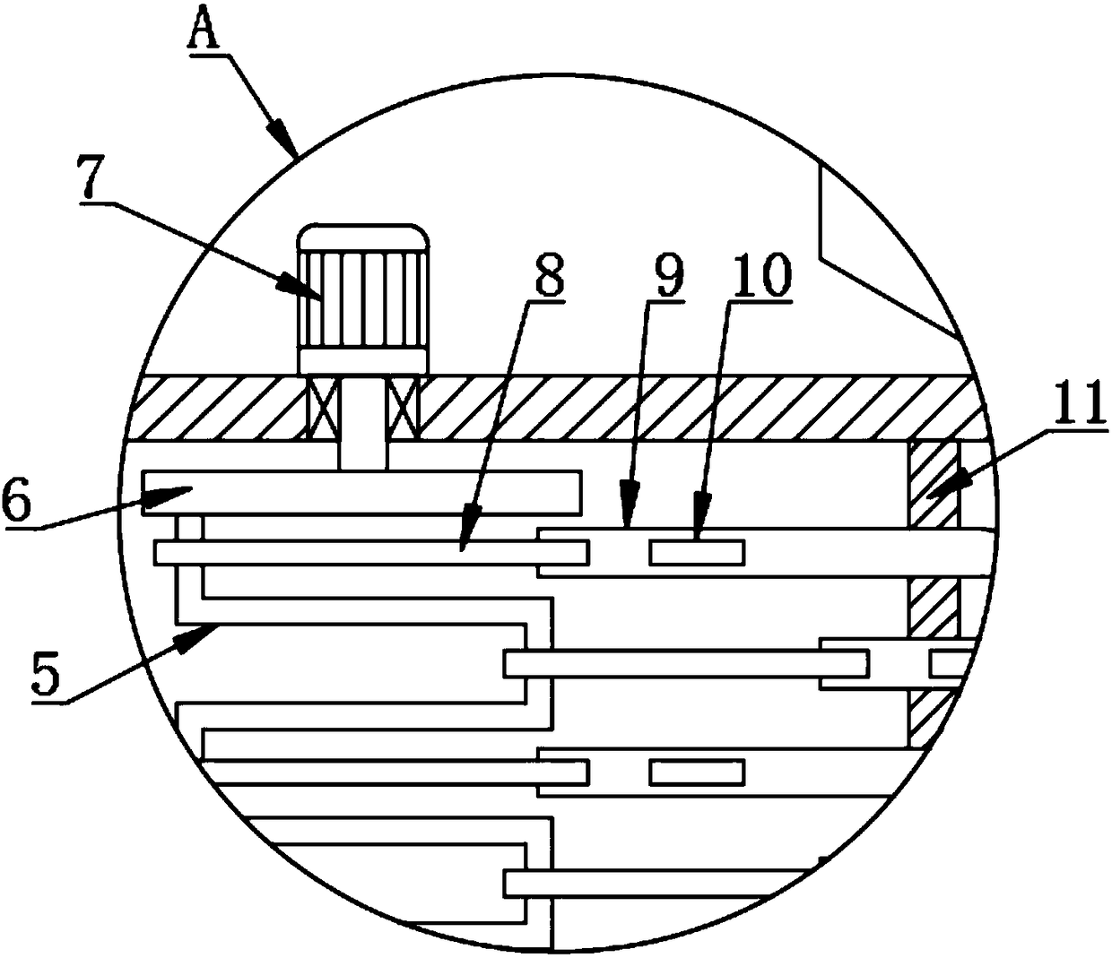 Device for quickly cutting and crushing forage of animal husbandry