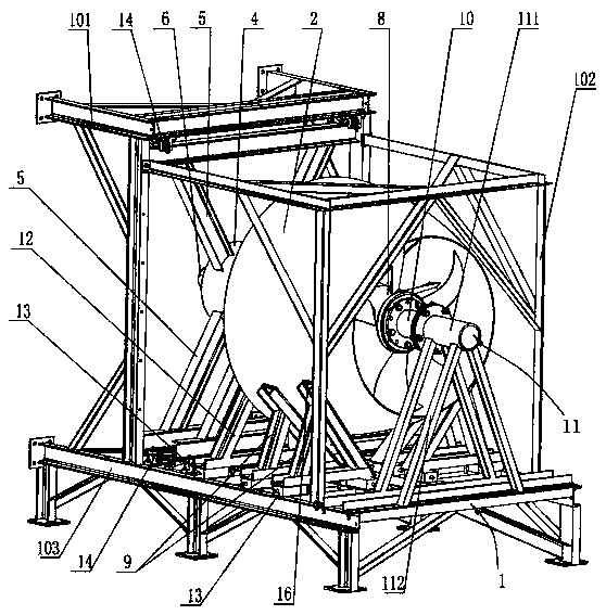 Rack for ducted propeller assembly