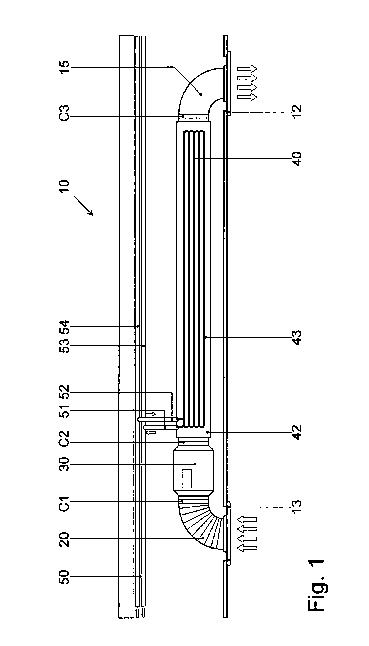 Climate-conditioning fan and coil apparatus