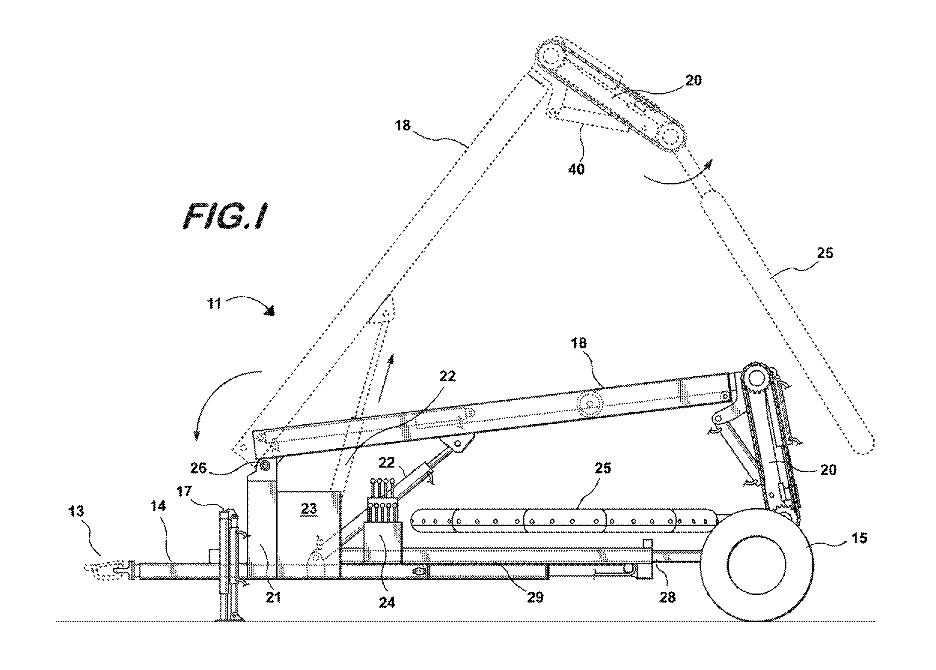 Standing tree baler