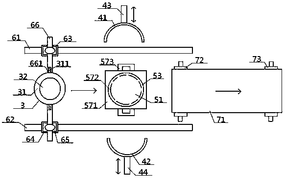 A linear straight-track production system for textiles