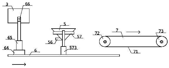 A linear straight-track production system for textiles