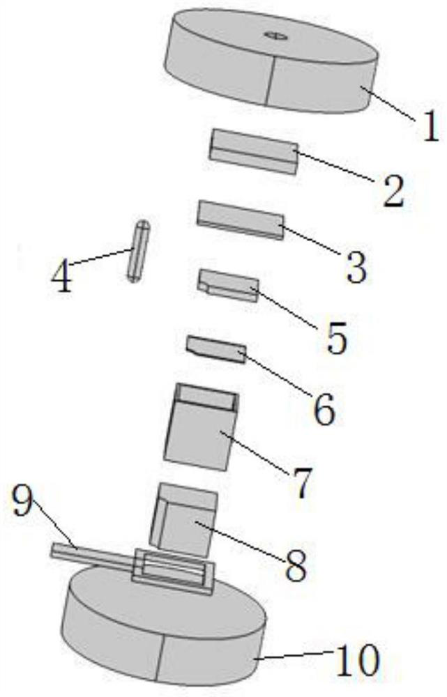 Crimping type IGBT power module based on gradient functional composite material packaging