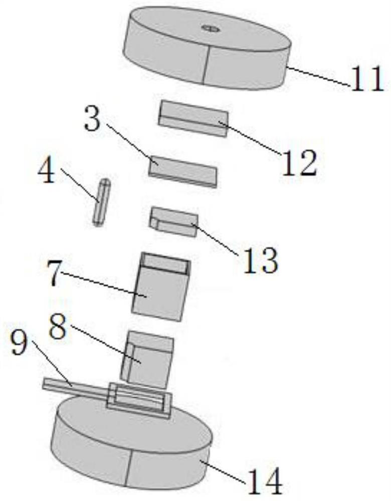 Crimping type IGBT power module based on gradient functional composite material packaging