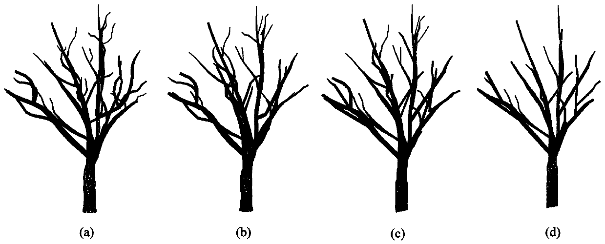 Three-dimensional tree model real-time simplification method based on viewpoint mutual information