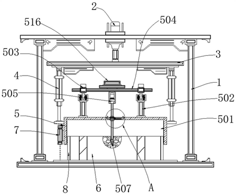 Rotor hole pushing equipment capable of avoiding excessive hole forming for three-phase motor machining