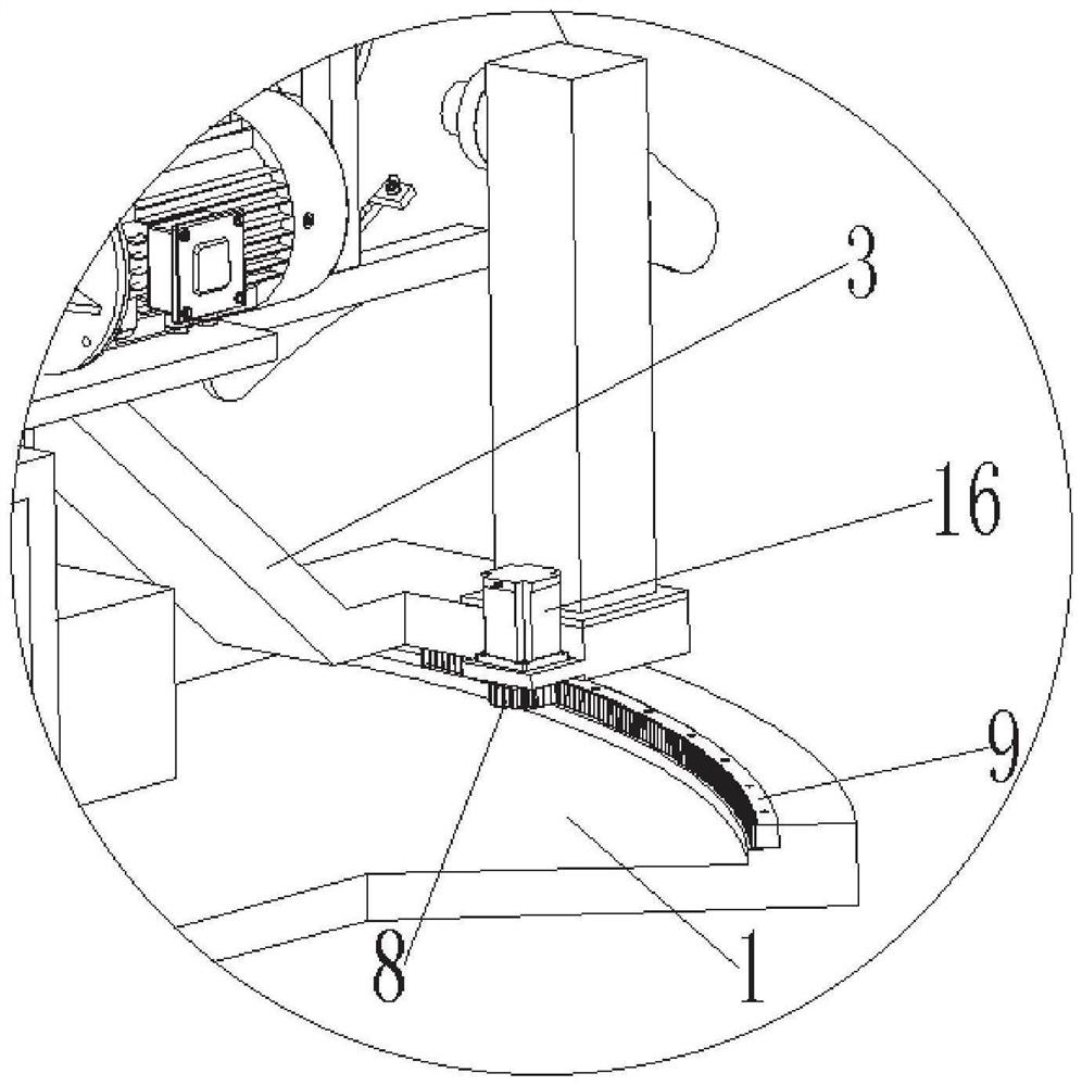 Automatic adjusting device for machining parameters of spiral duct and spiral duct machine