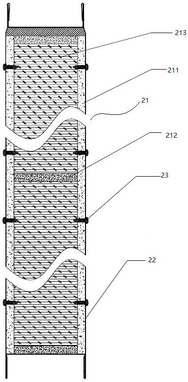 Novel anti-explosion and fireproof plugging structure of converter station valve hall valve side sleeve hole