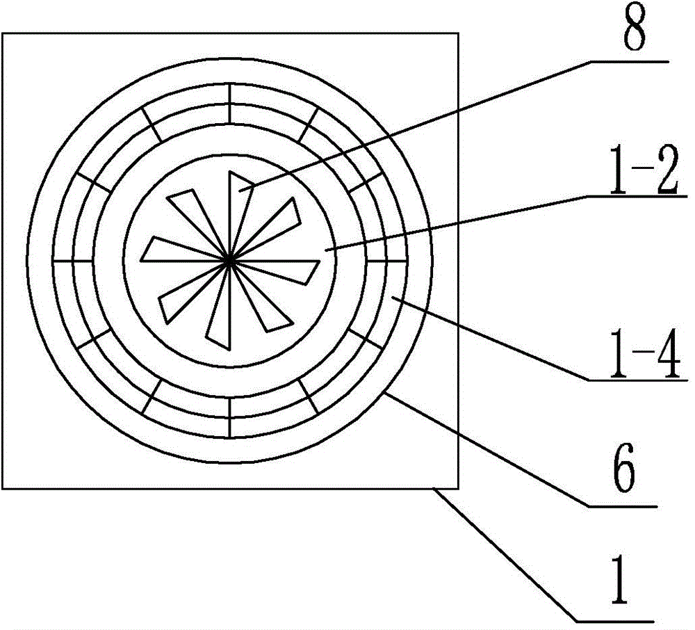 Cold air surrounding type hot air decentralized heating device