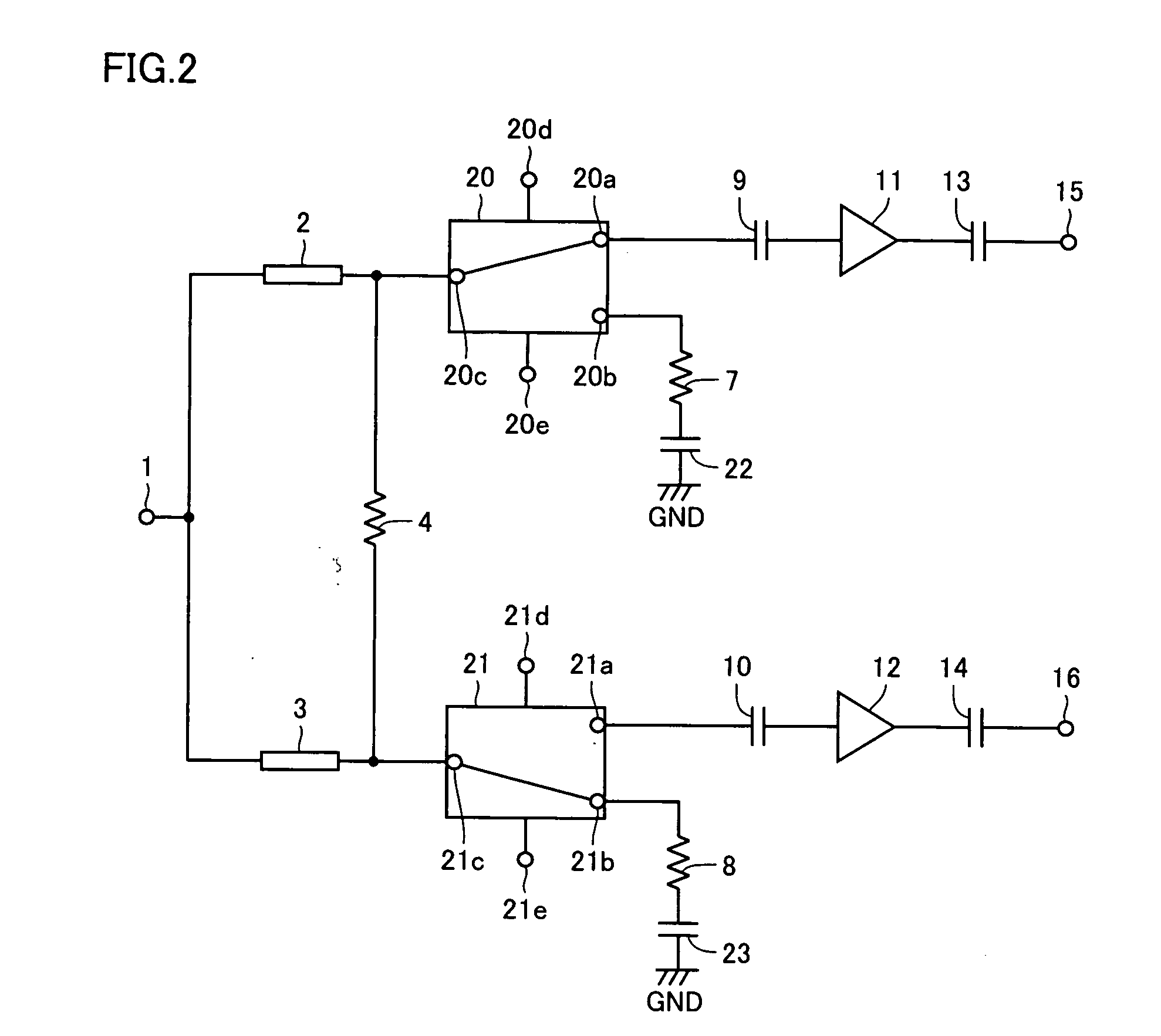 High-frequency distribution circuit for distributing high-frequency signal