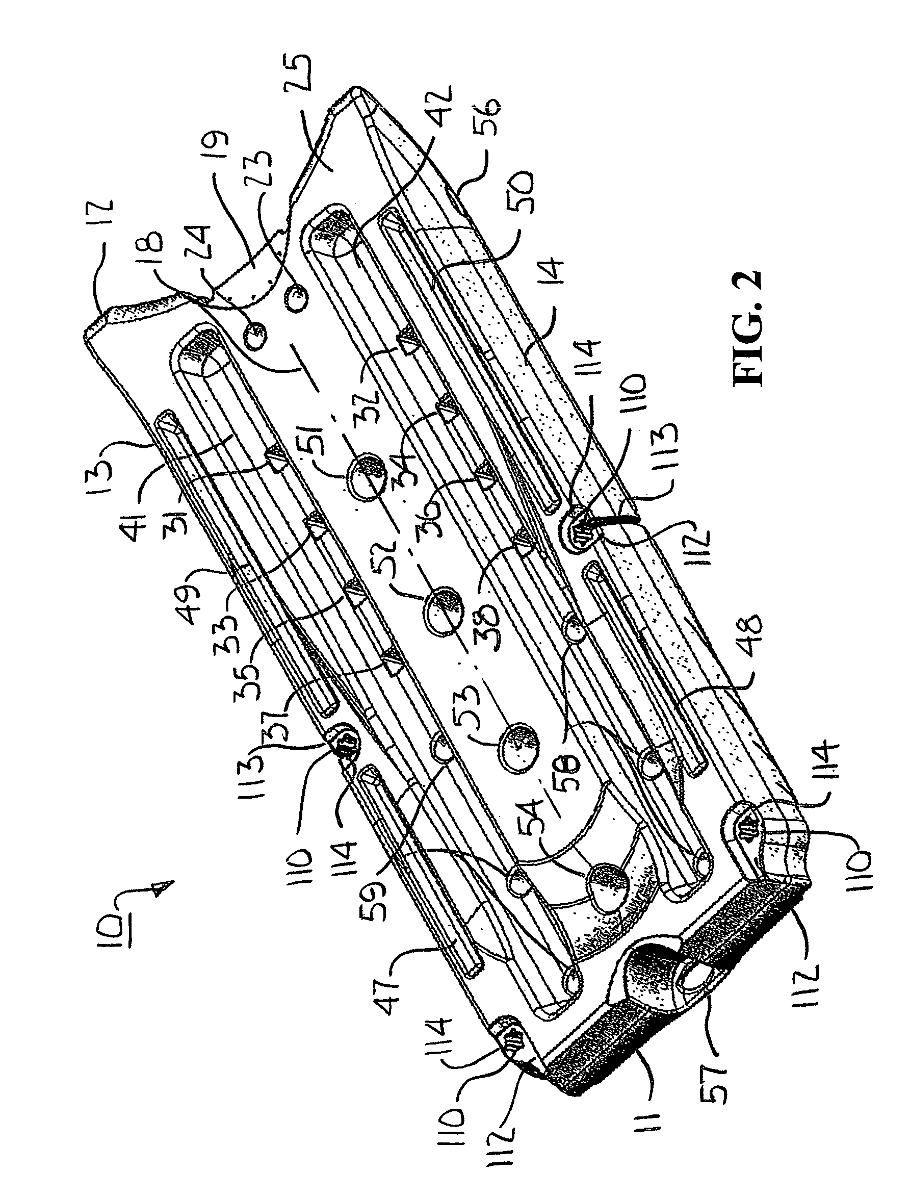 Roller assembly for floating dock