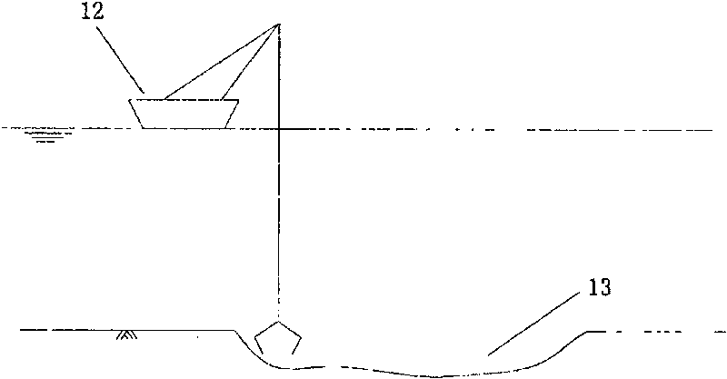 Bridge caisson composite pile foundation and reverse construction method thereof