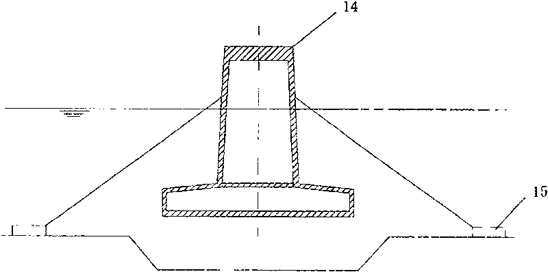 Bridge caisson composite pile foundation and reverse construction method thereof