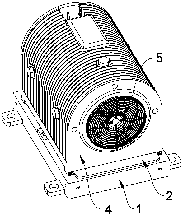 Stable motor base for numerical control machine tool