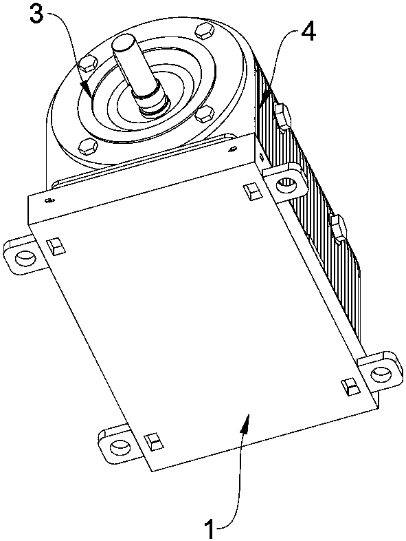 Stable motor base for numerical control machine tool