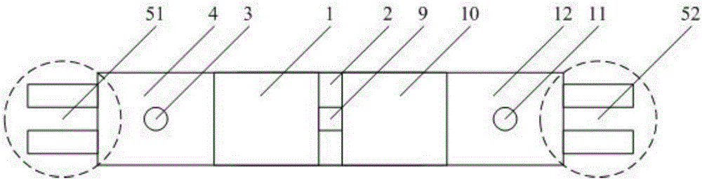 A crystallizer suitable for directional solidification of peritectic alloy simulants under the action of electric current