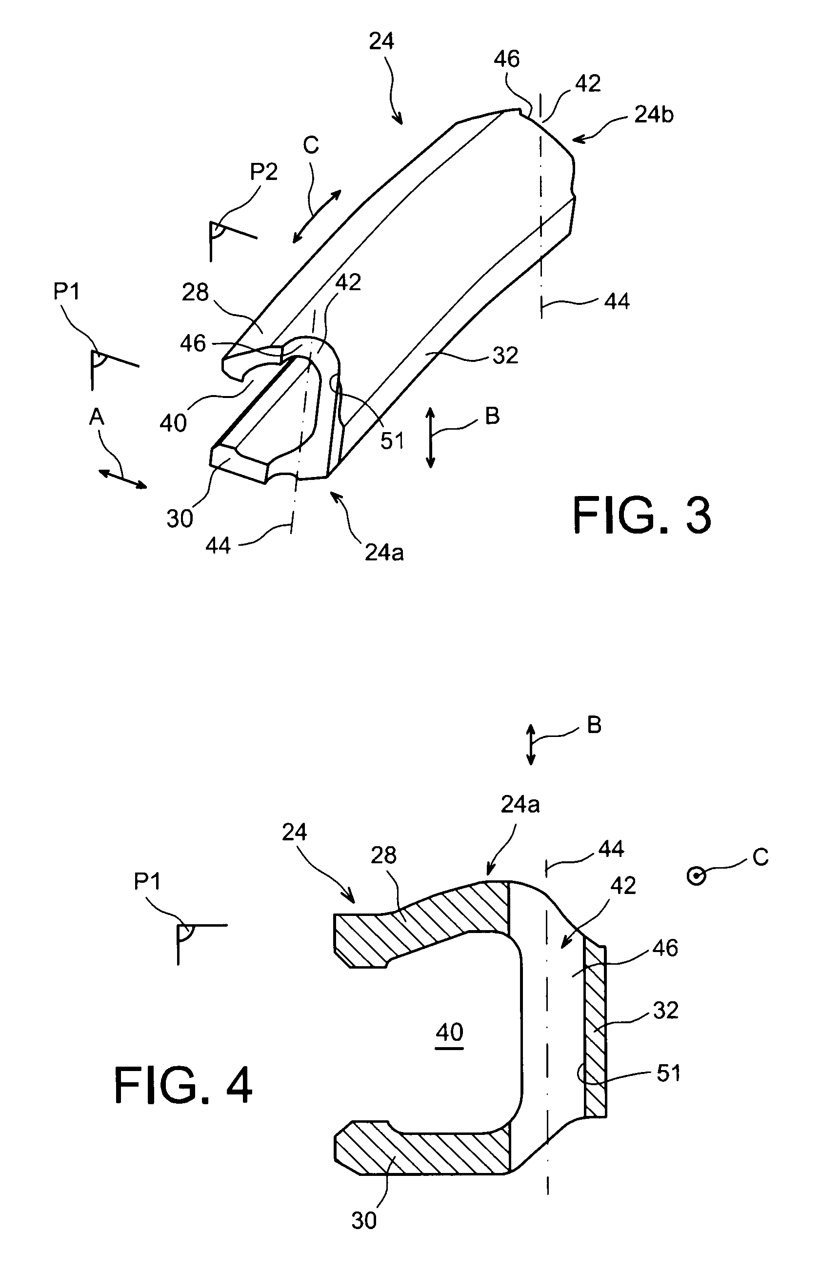 Unit for locking ring sectors on a turbomachine casing, comprising radial passages for gripping it