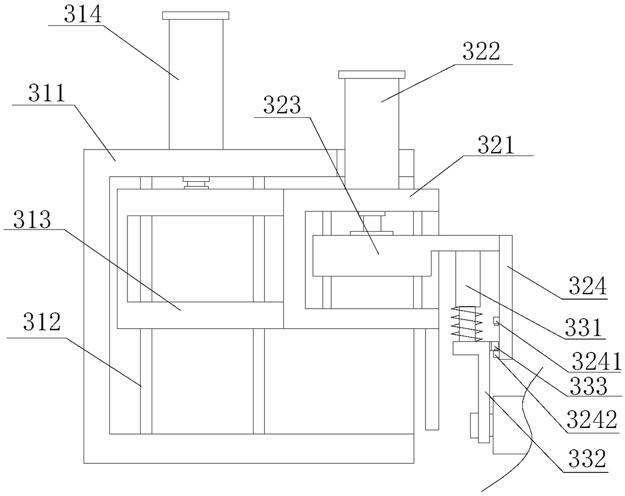 Silk winding device