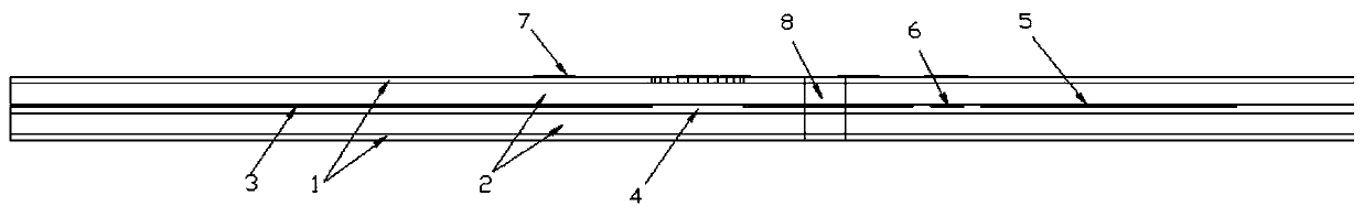 Strip line structure