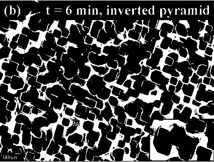 Method for forming inverted-pyramid porous surface nanometer texture on polycrystalline silicon and method for manufacturing short-wave reinforcing solar cell