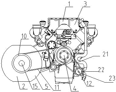 Generator assembly for car