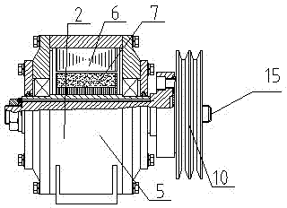 Generator assembly for car