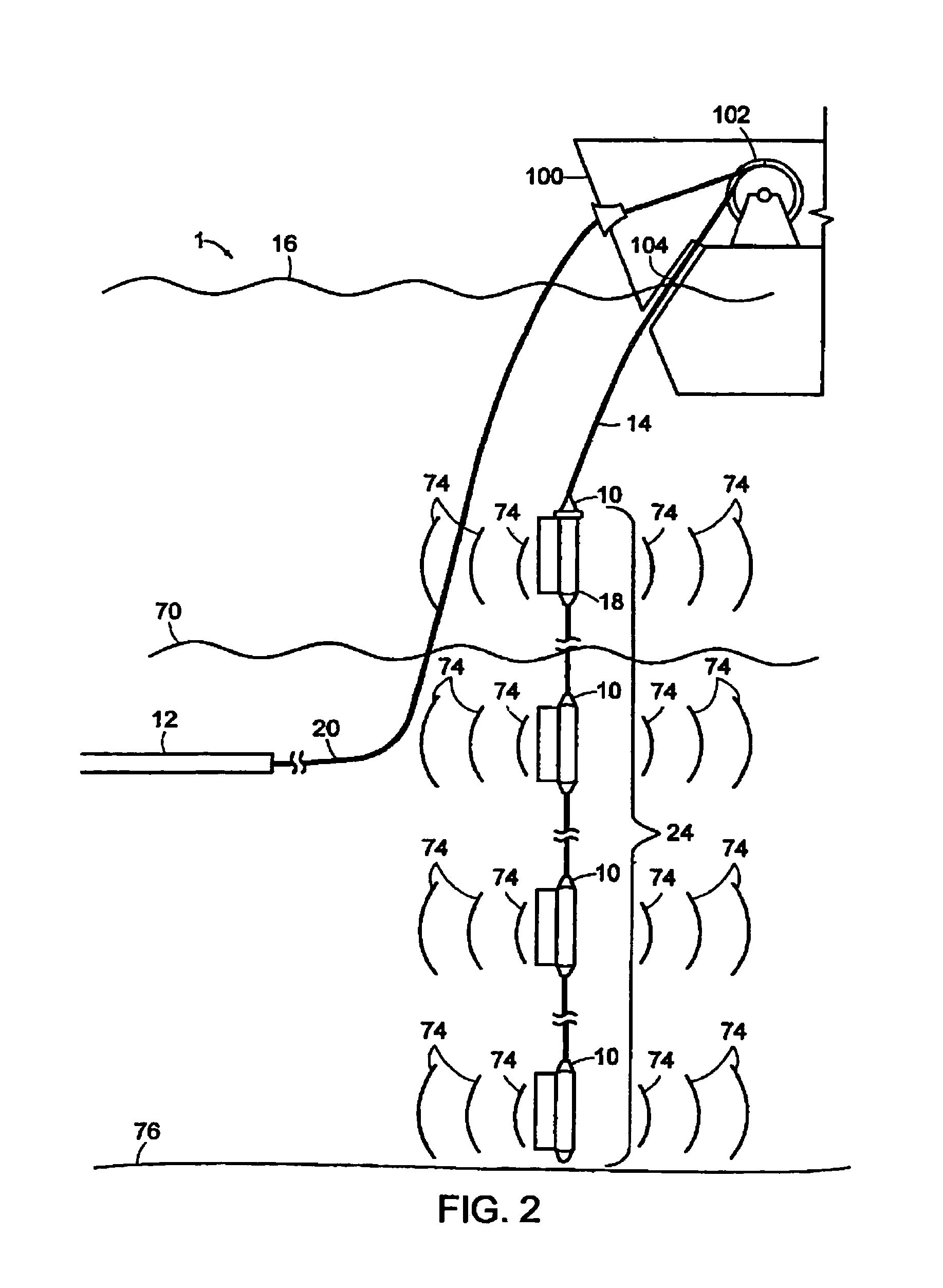 Distributed, soft-bodied, towable, active acoustic system