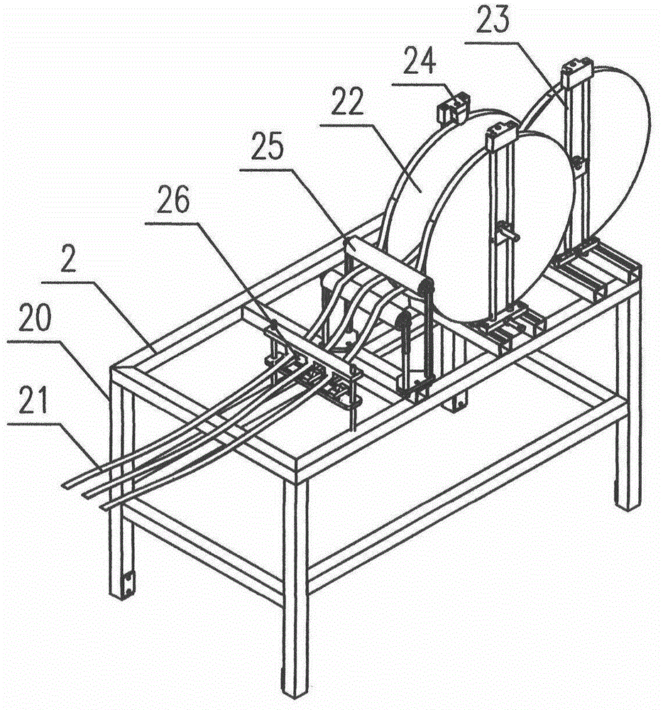 Material perfusion and filling device and process for narrow and long space