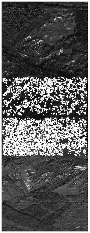 Aerial remote sensing image splicing method based on feature optimization and optimal splicing seam