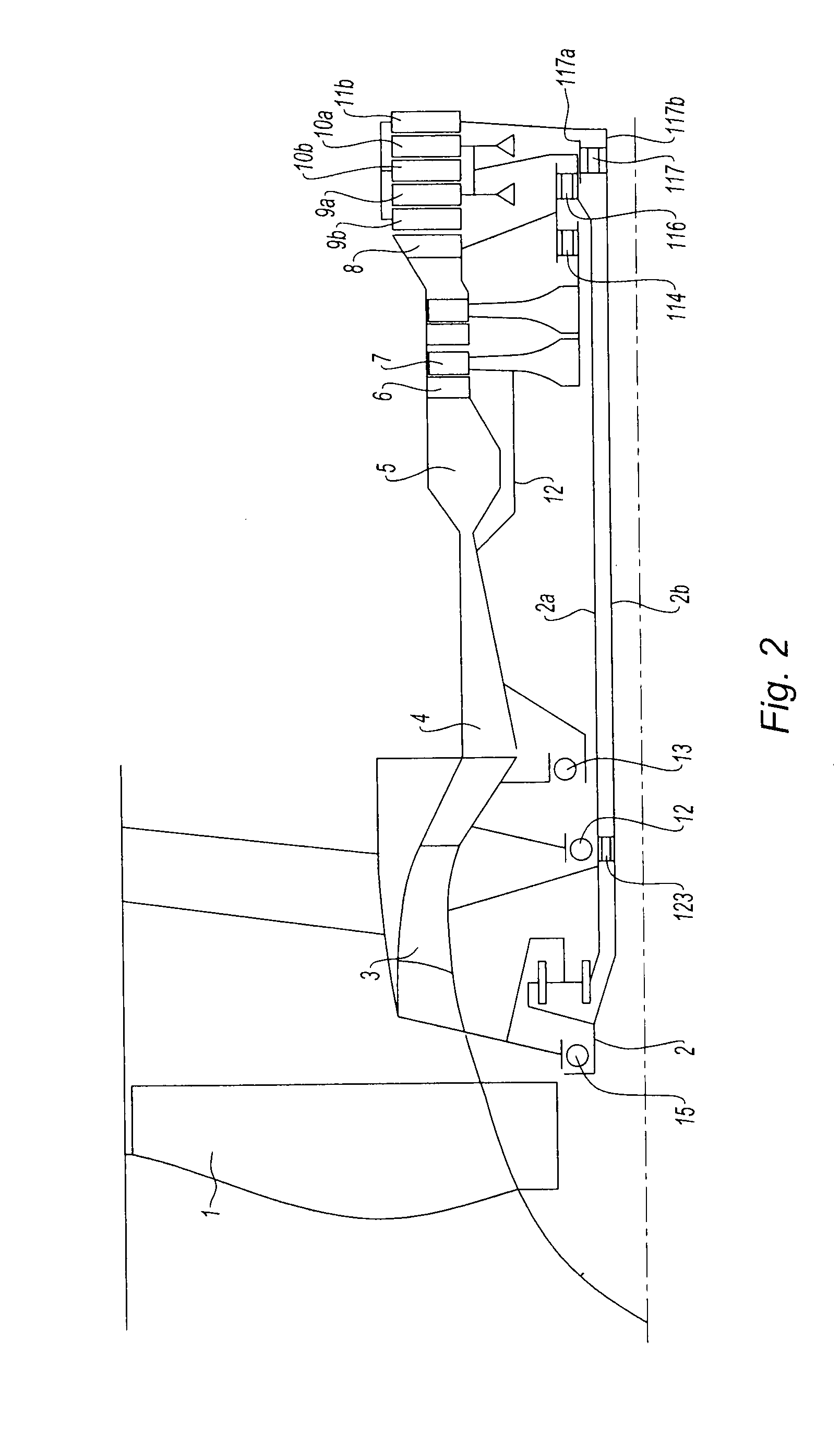 Bypass engine with contrarotating turbine wheels