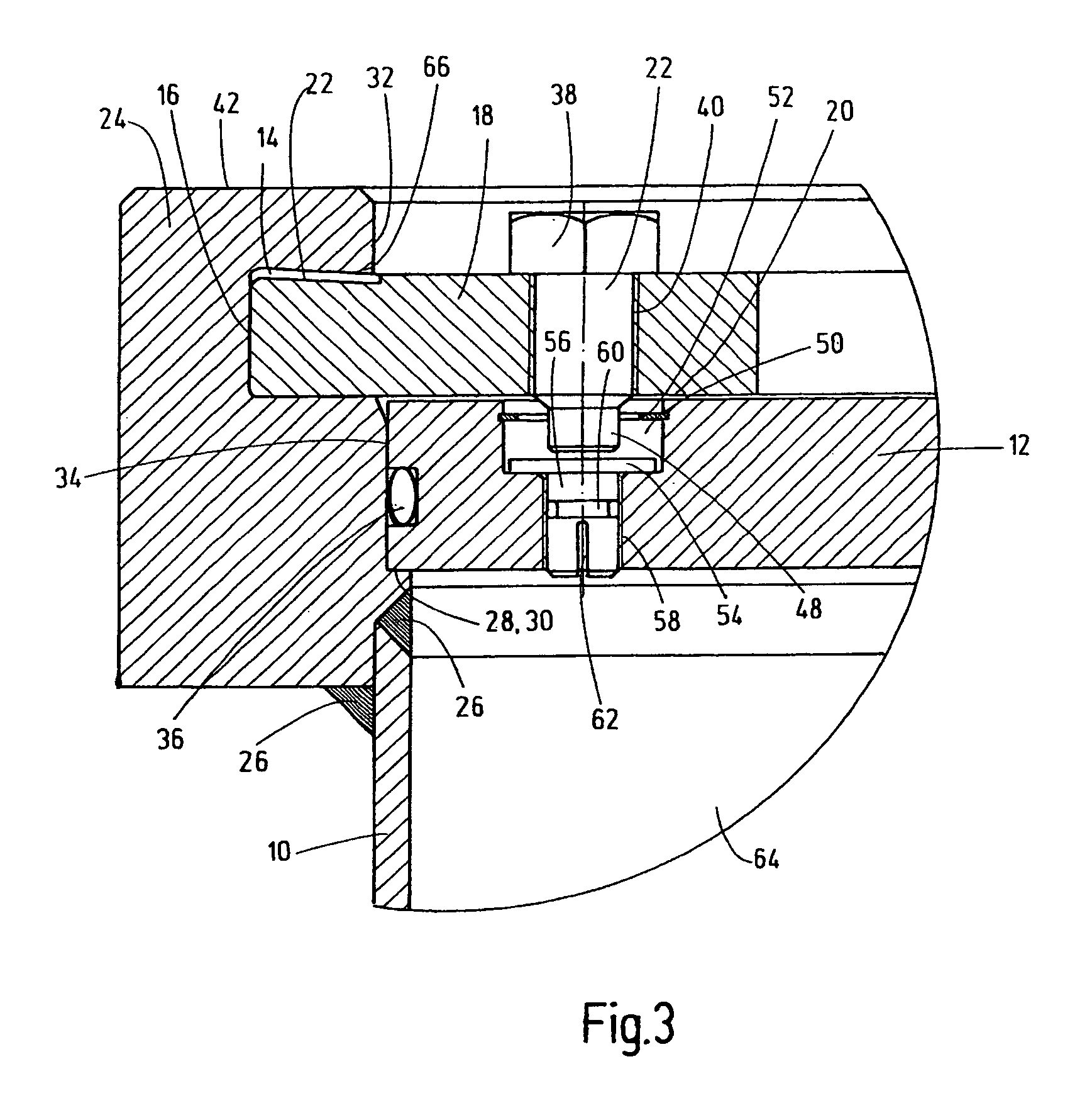 Vessel, in particular pressure vessel