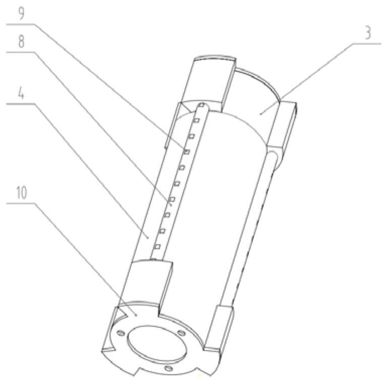 Double-layer pipe microwave heating short joint for hydrate transportation