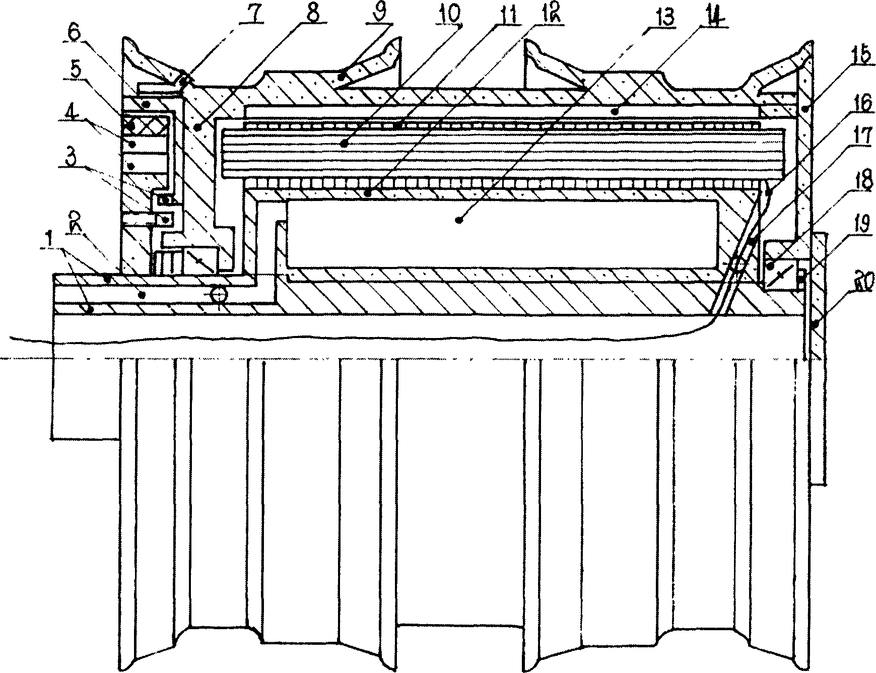 Rotor permanent magnet conversion governing dynamo and its hub electric wheel