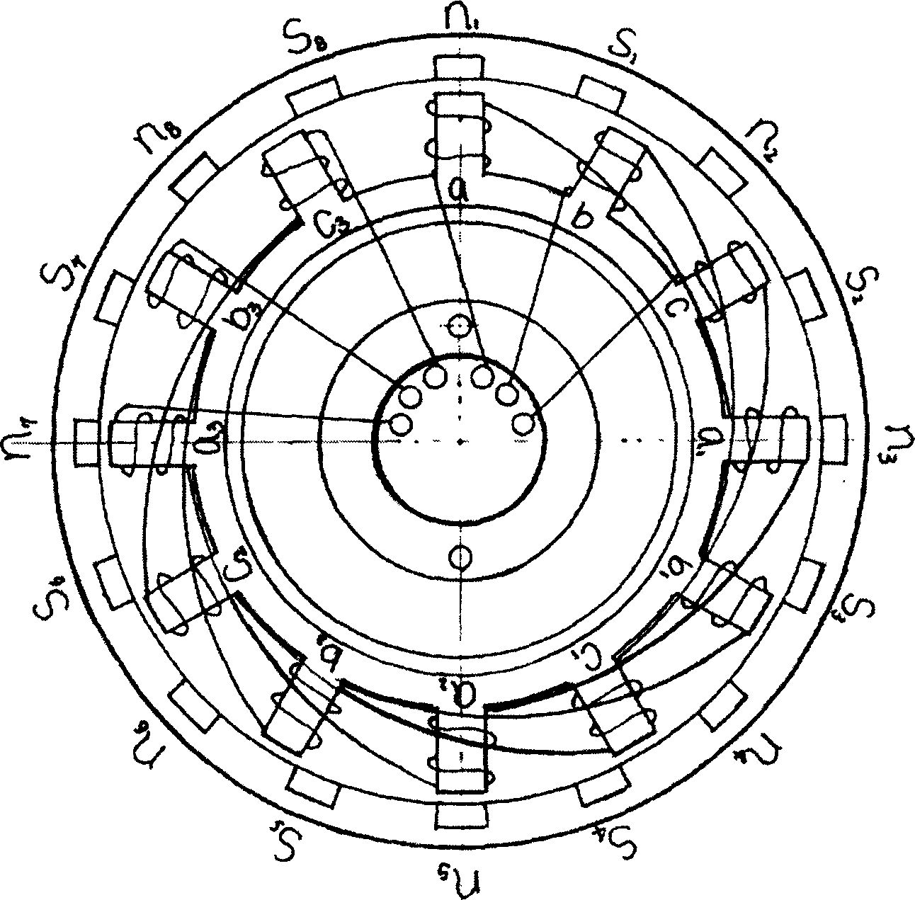 Rotor permanent magnet conversion governing dynamo and its hub electric wheel