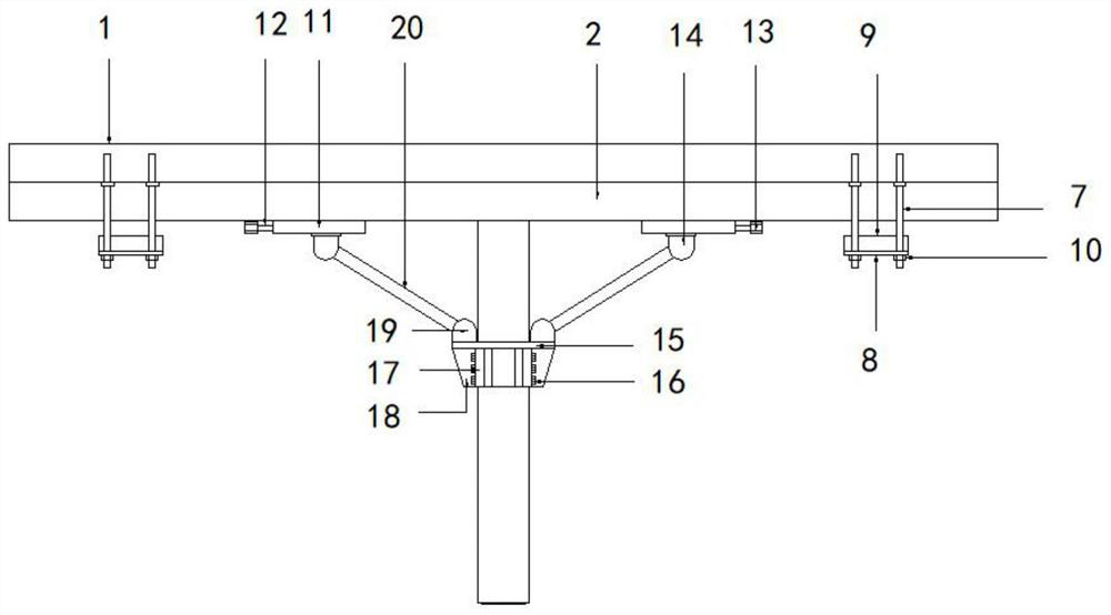 Building structure design floor beam reinforcing structure