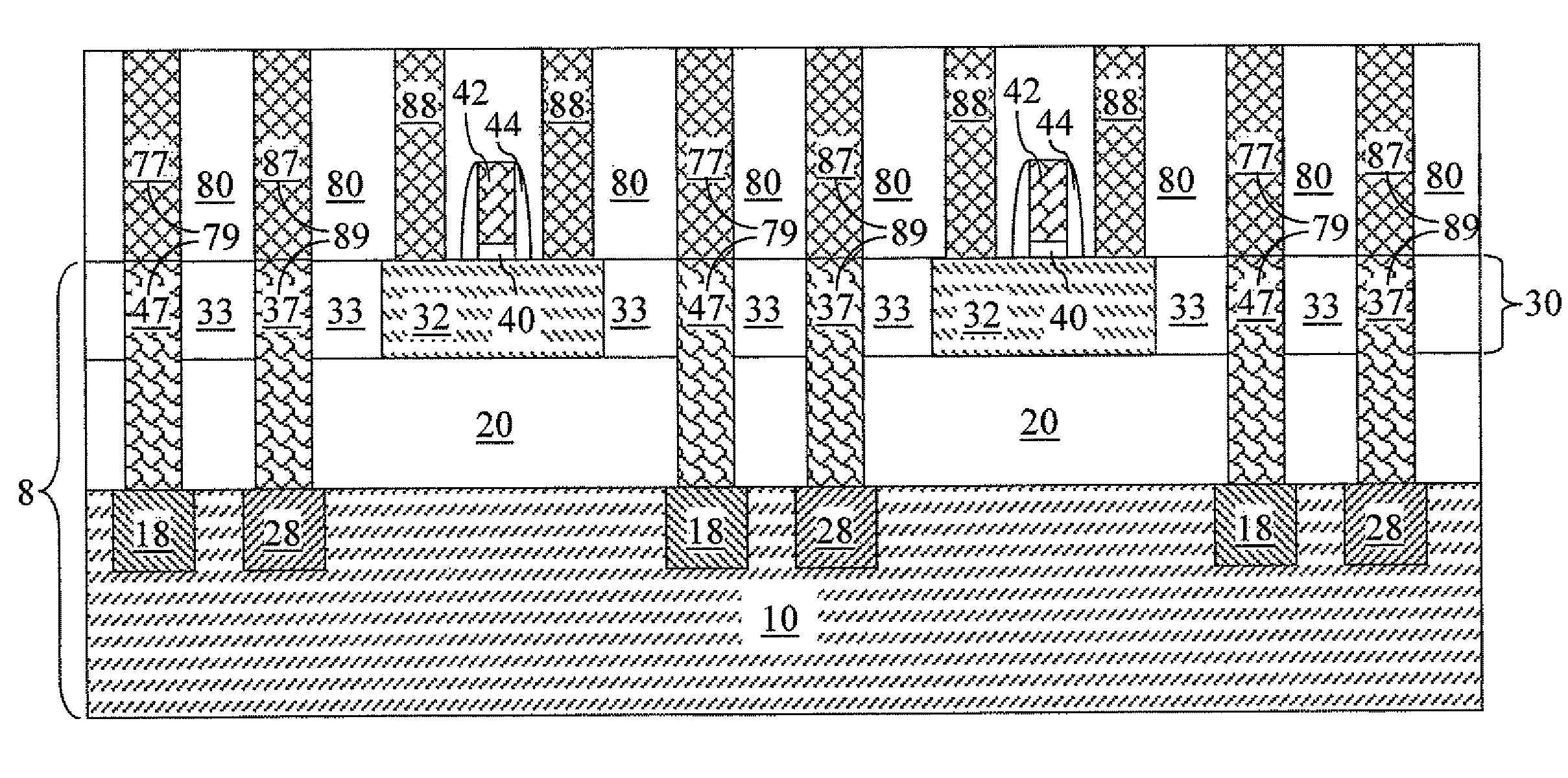 SOI radio frequency switch with enhanced signal fidelity and electrical isolation