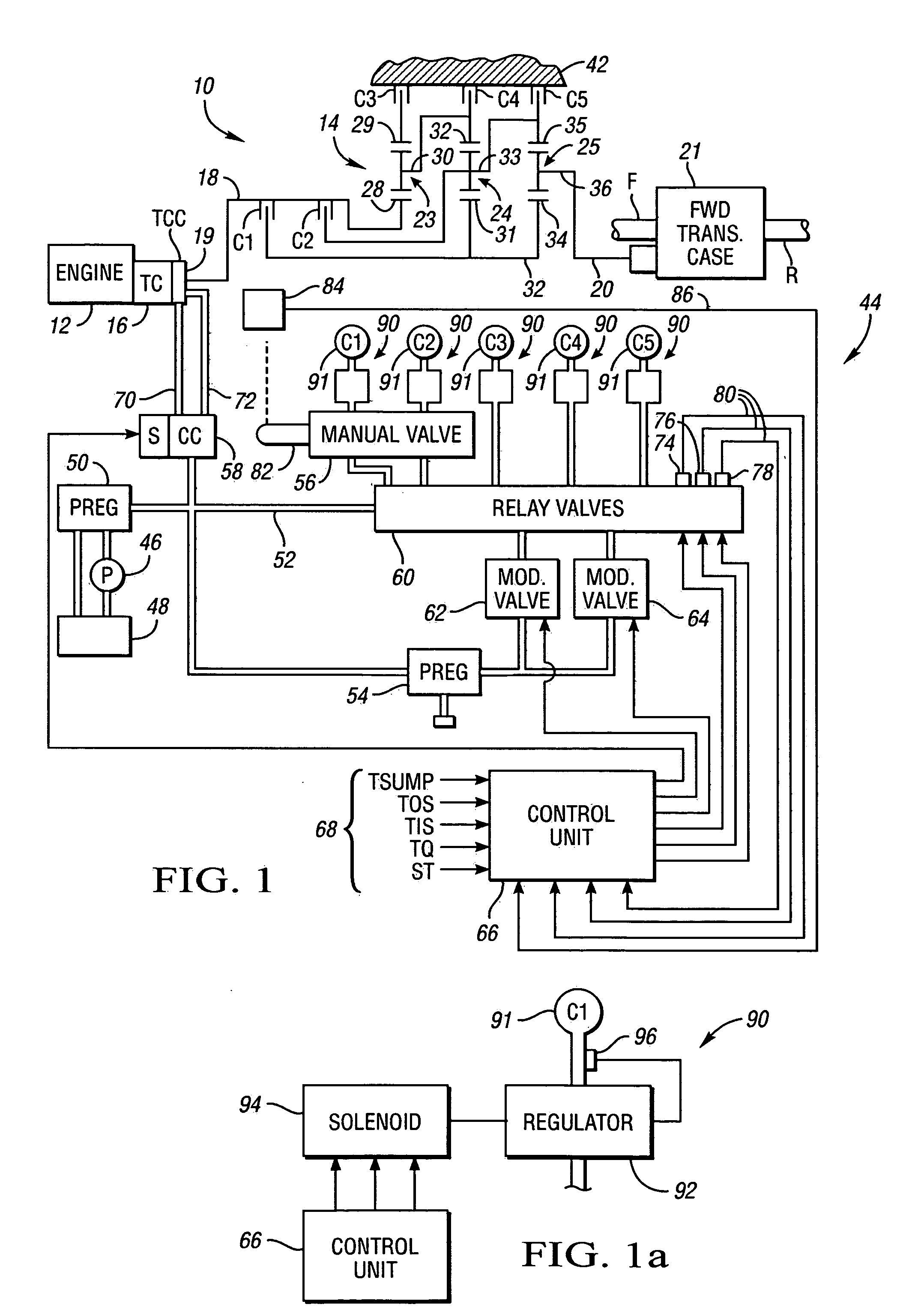 Method and apparatus for adaptive control of power-on downshifts in an automatic transmission