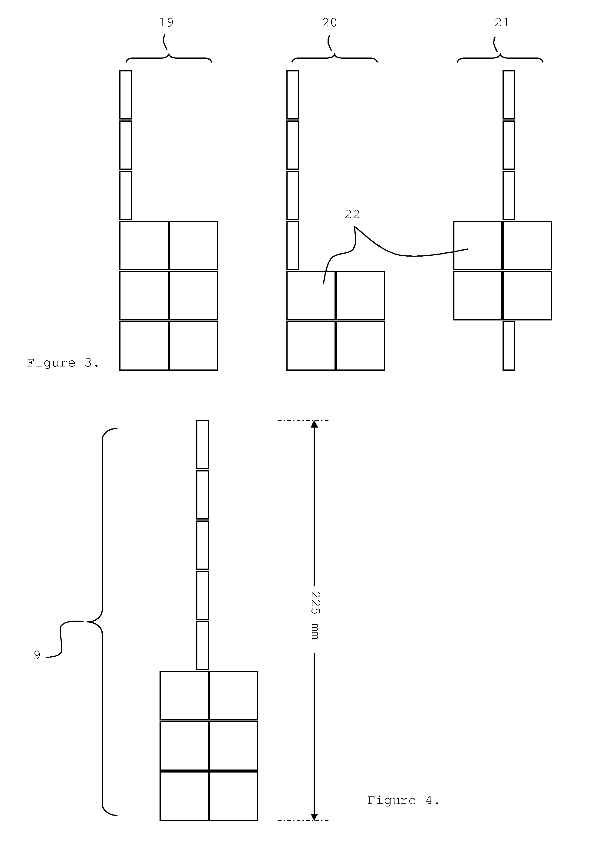 Radiation imaging device with irregular rectangular shape and extraoral dental imaging system therefrom