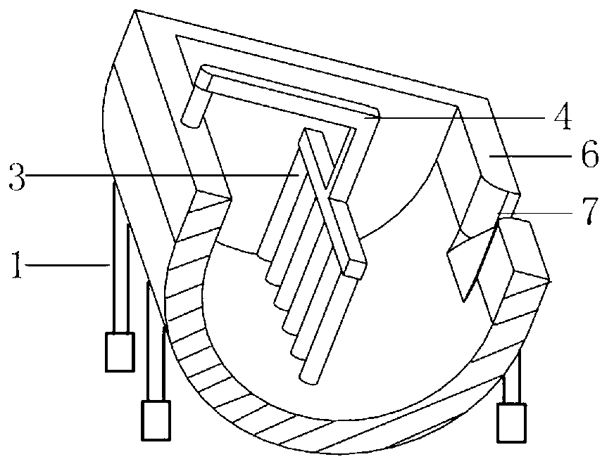 Swing stirring device for preparing semisolid slurry and rheoforming equipment