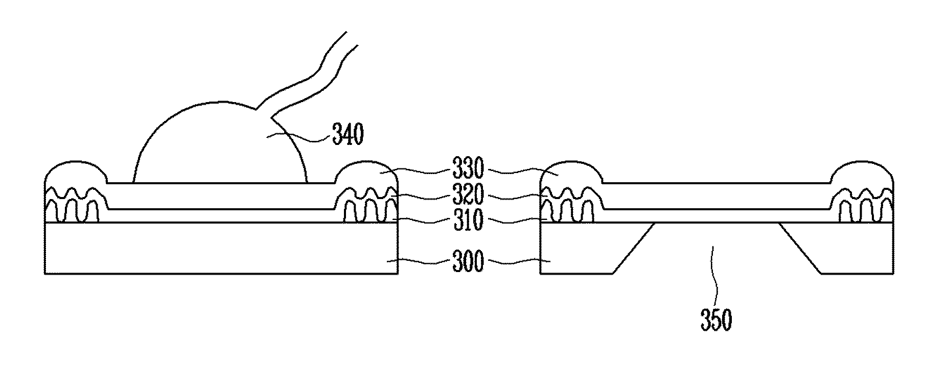 GaN transistor with improved bonding pad structure and method of fabricating the same