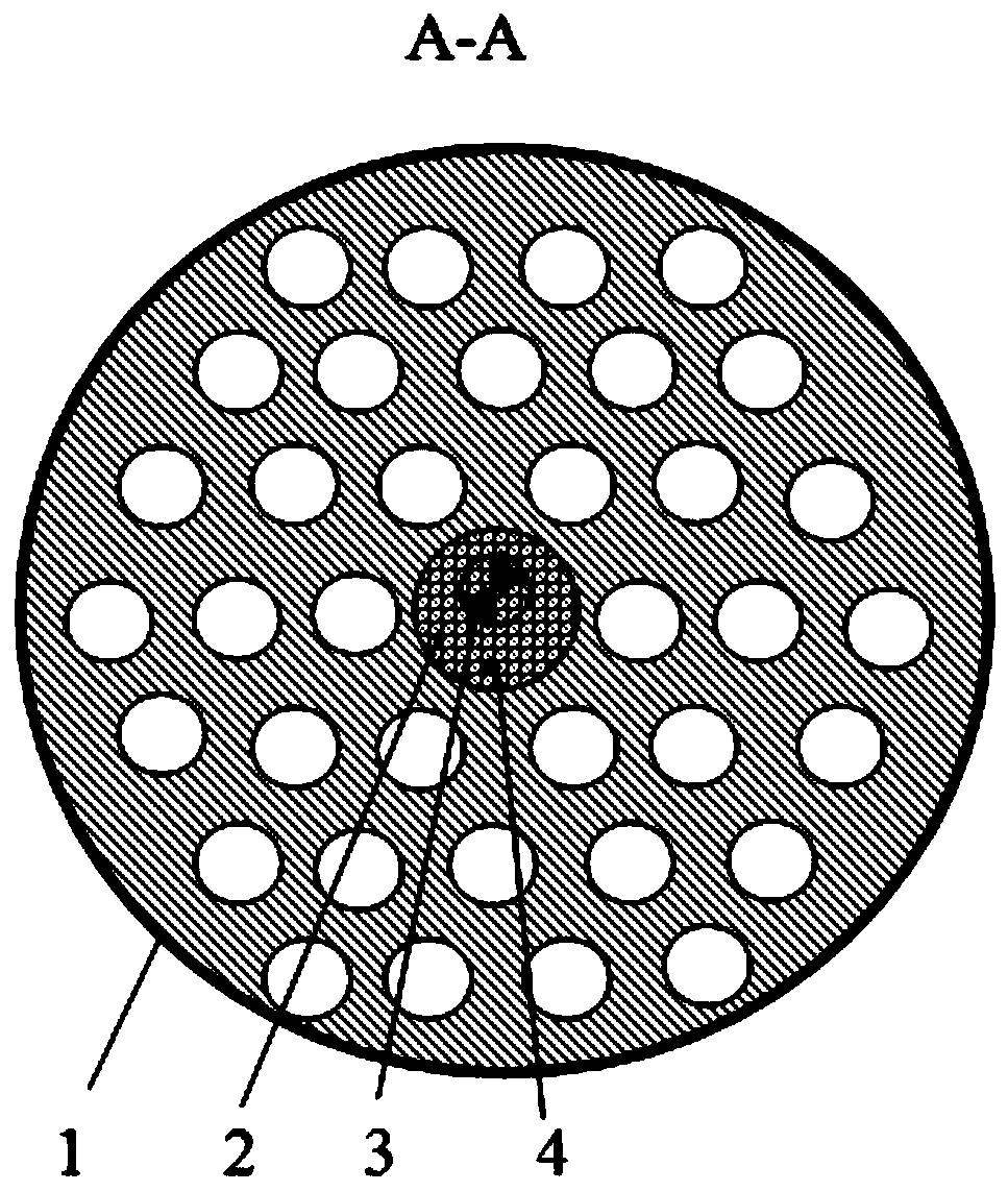 Liquid crystal photonic crystal fiber random laser and its manufacturing method