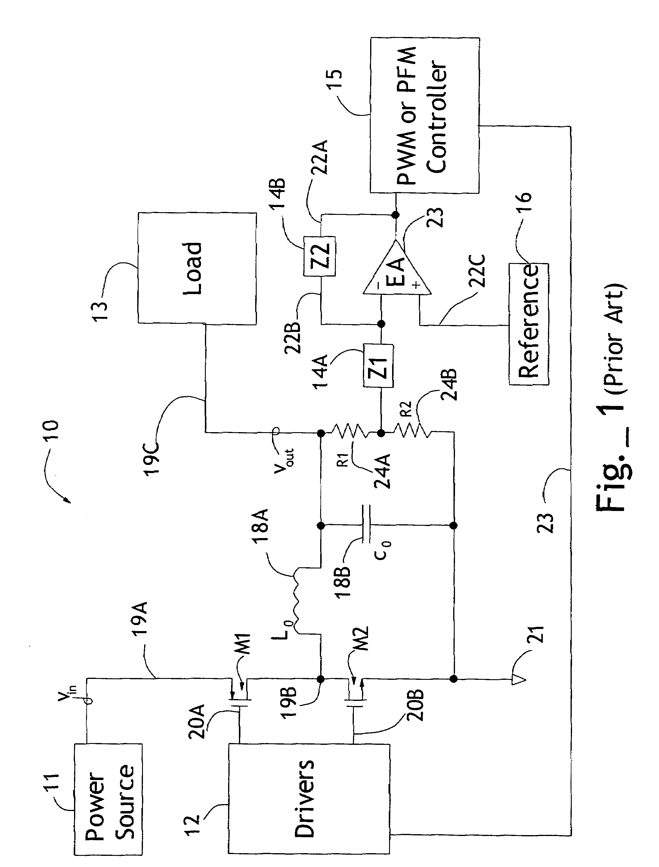 Control loop for switching power converters