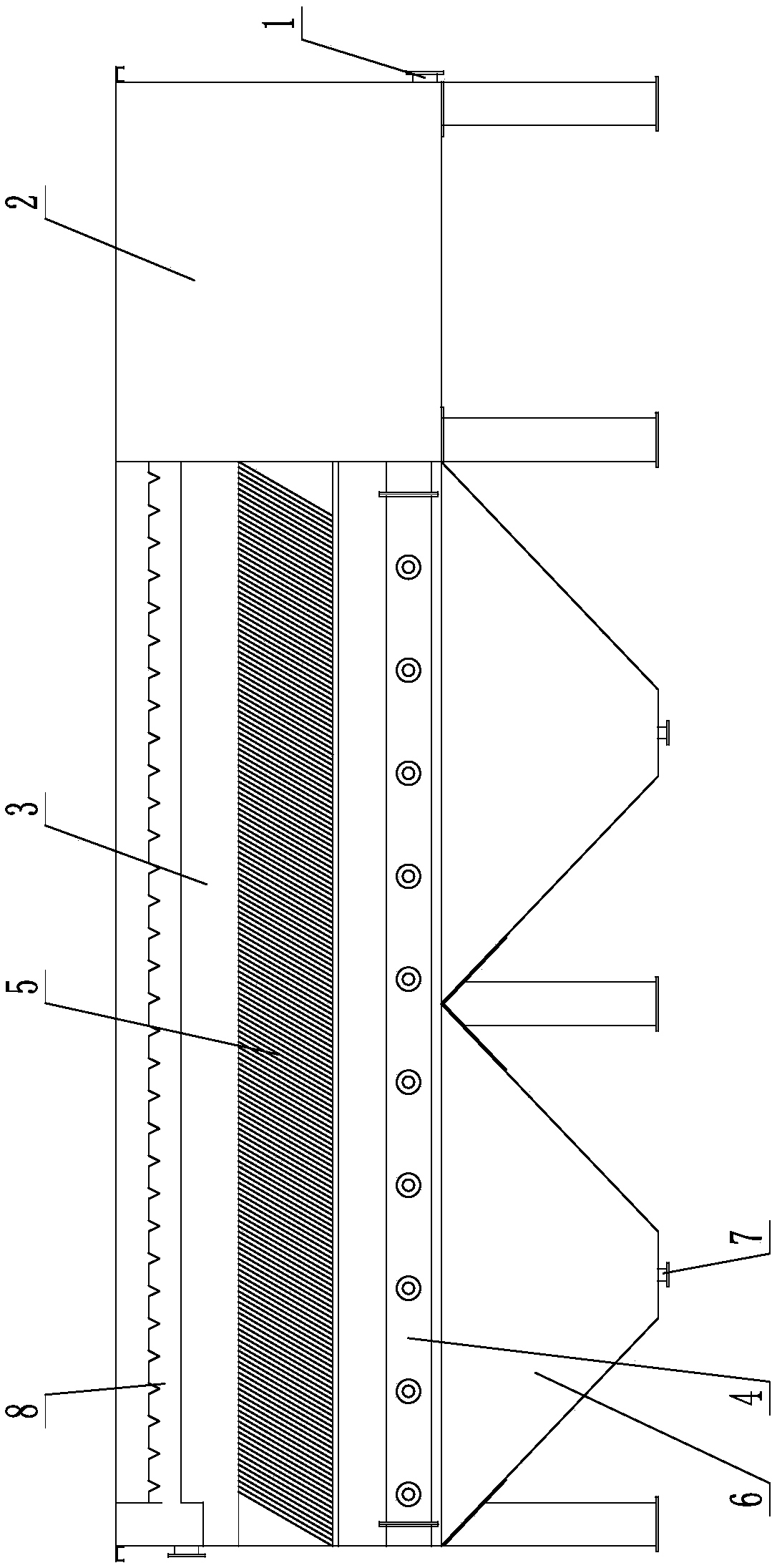 Inclined plate precipitator