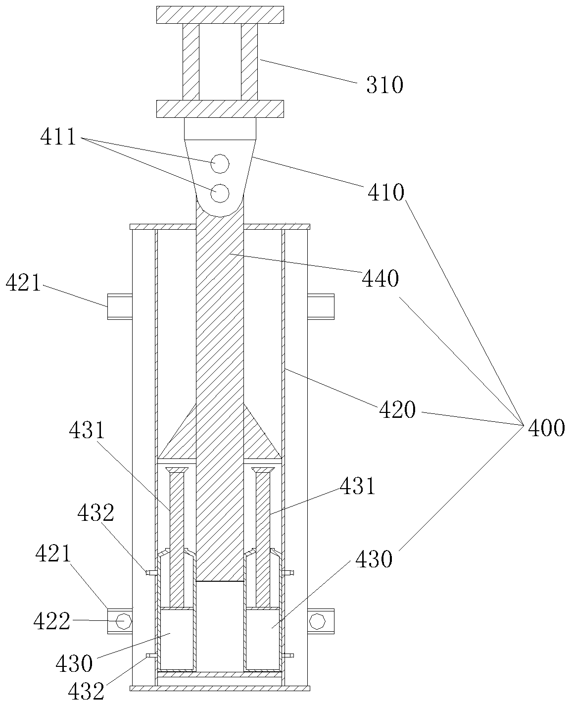 Hydraulic climbing formwork climbing attitude adjustment device, hydraulic climbing formwork and attitude adjustment method