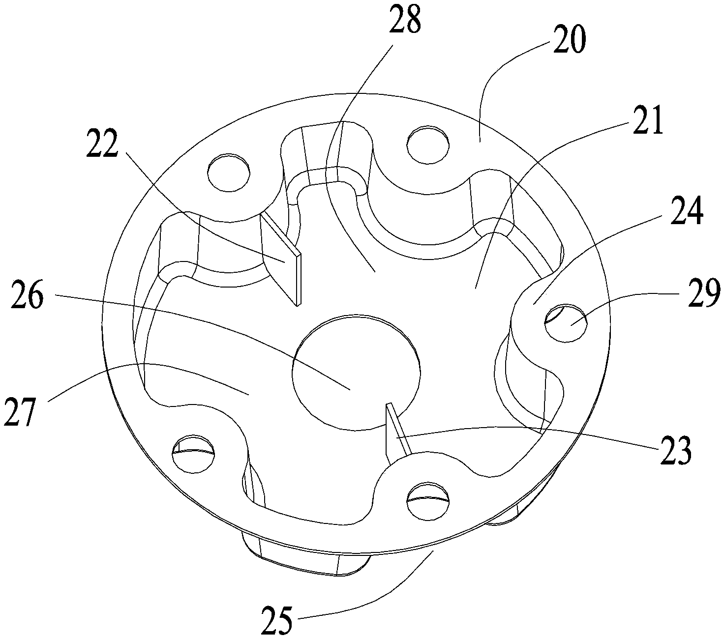 Silencing component of compressor and compressor with the same