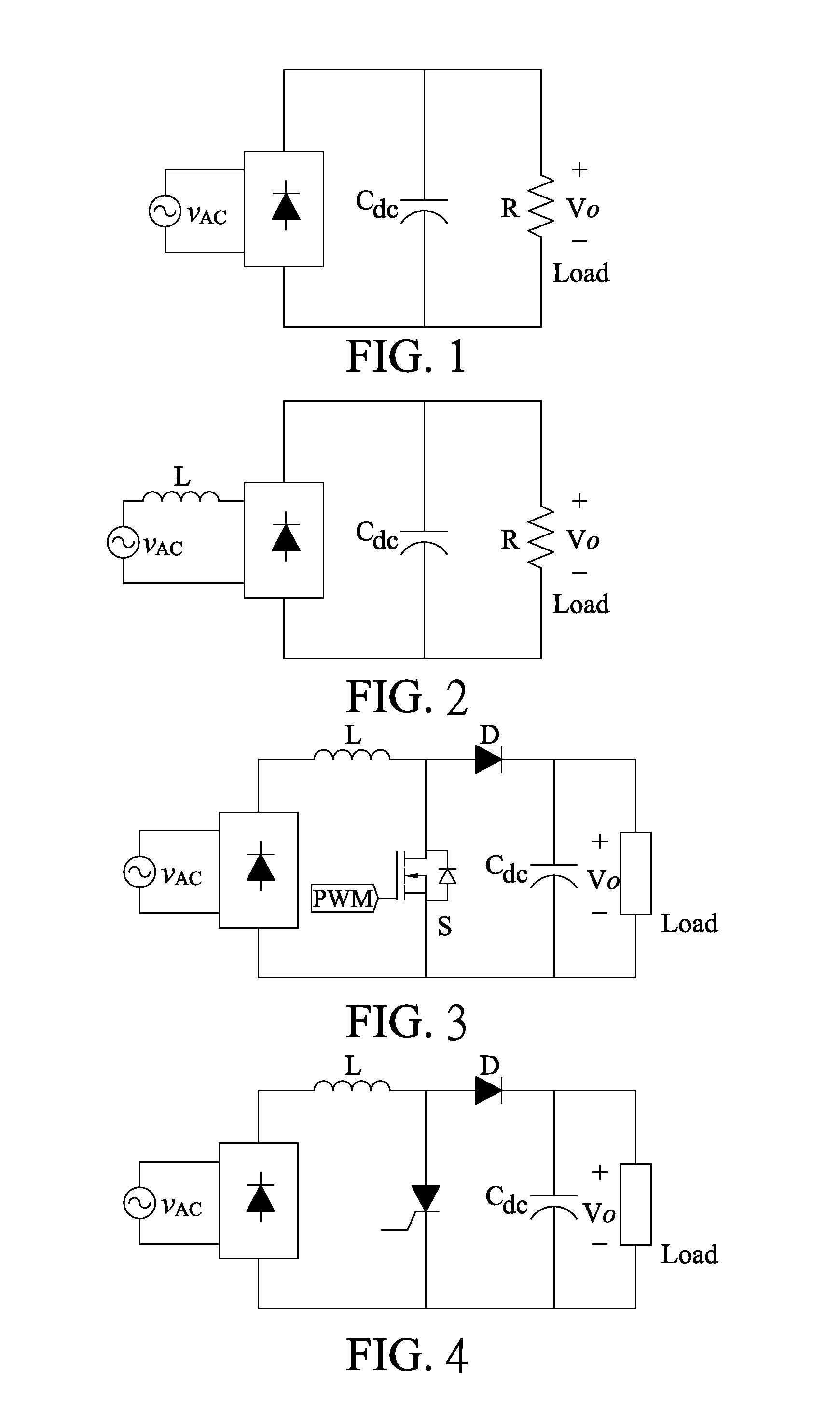 Passive power factor correction circuit