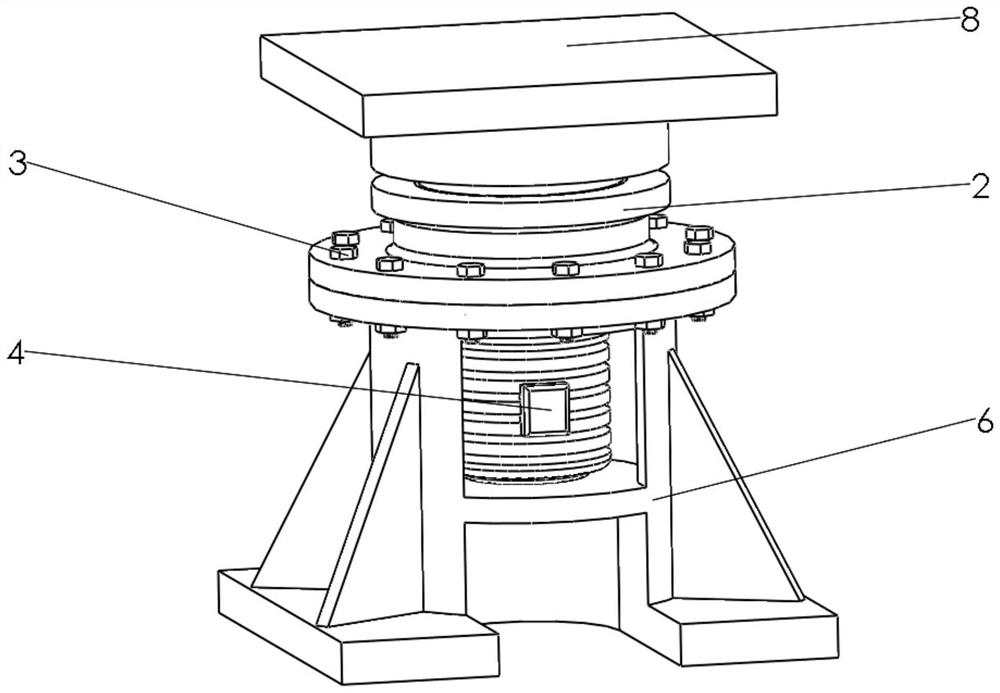 Supporting device for coal quantity weighing of raw coal bunker of thermal power plant and weighing raw coal bunker