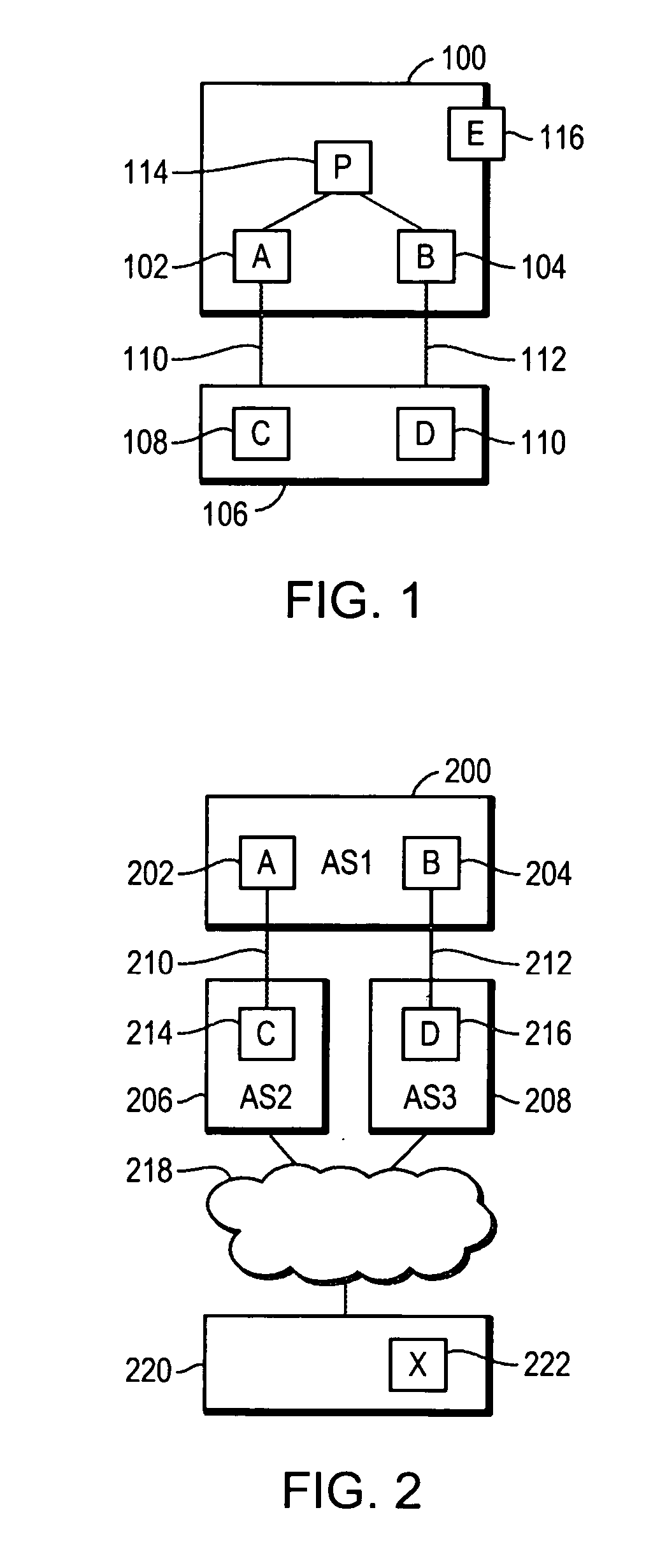 Method of constructing a backup path in an autonomous system